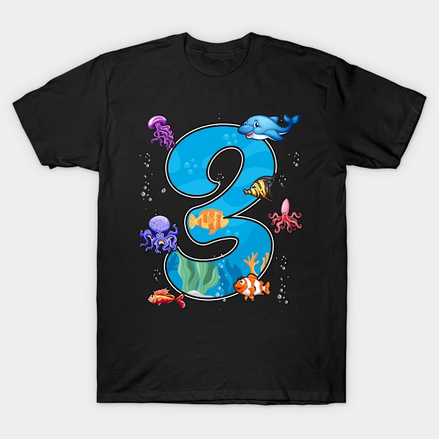 3rd birthday aquarium T-Shirt by Uni0horse